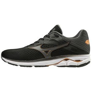 Mizuno Wave Rider 23 Mens Running Shoes Canada - Black